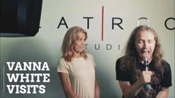 Vanna White Visits Set! | ELECTRIC JESUS BTS