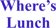 Where's Lunch Logo