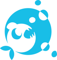 Fish Blowing Bubbles Logo