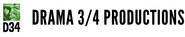 Drama 3/4 Productions Logo