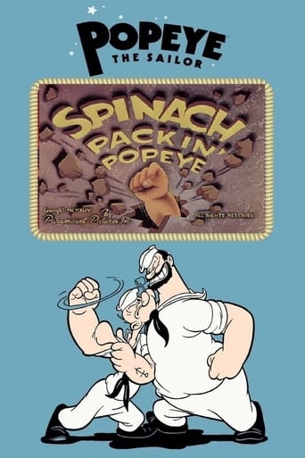 Spinach Packin' Popeye Poster