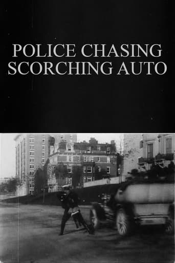 Police Chasing Scorching Auto Poster