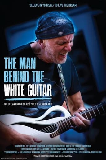 The Man Behind the White Guitar Poster