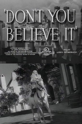 Don't You Believe It Poster