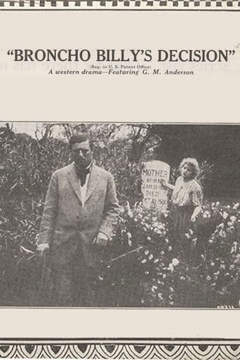 Broncho Billy's Decision Poster