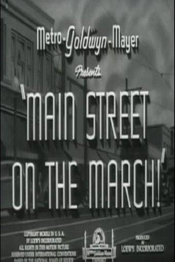 Main Street on the March! Poster