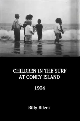 Children in the Surf at Coney Island Poster