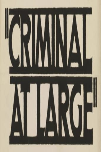A Criminal at Large Poster