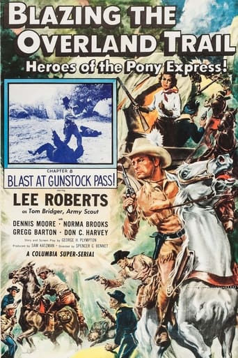 Blazing the Overland Trail Poster
