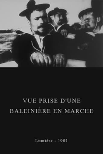 Vue prise d'une baleinière en marche Poster