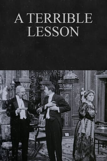 A Terrible Lesson Poster