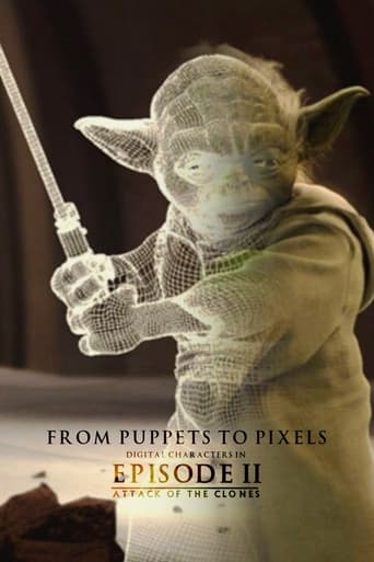 From Puppets to Pixels: Digital Characters in 'Episode II' Poster