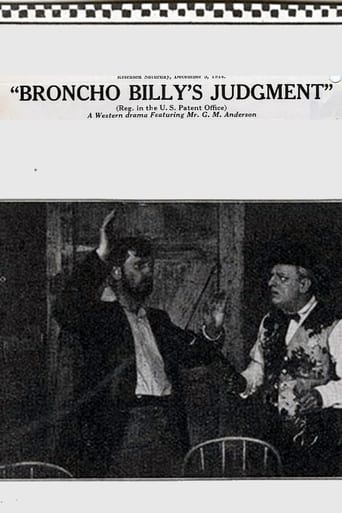 Broncho Billy's Judgment Poster
