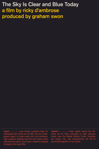 The Sky Is Clear and Blue Today Poster