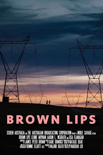 Brown Lips Poster