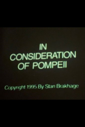 In Consideration of Pompeii