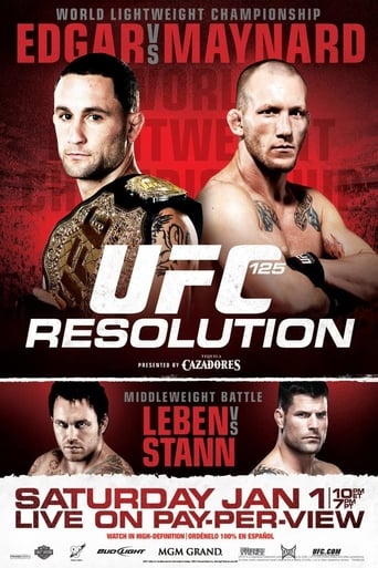 UFC 125: Resolution Poster